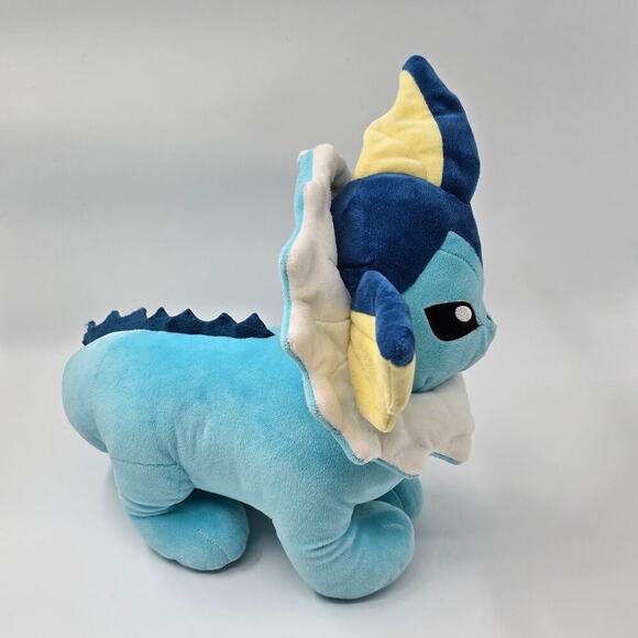 BABW Pokemon Vaporeon Eevee Pikachu Plush Plus One Small Plush Bundle Lot - Picture 3 of 11